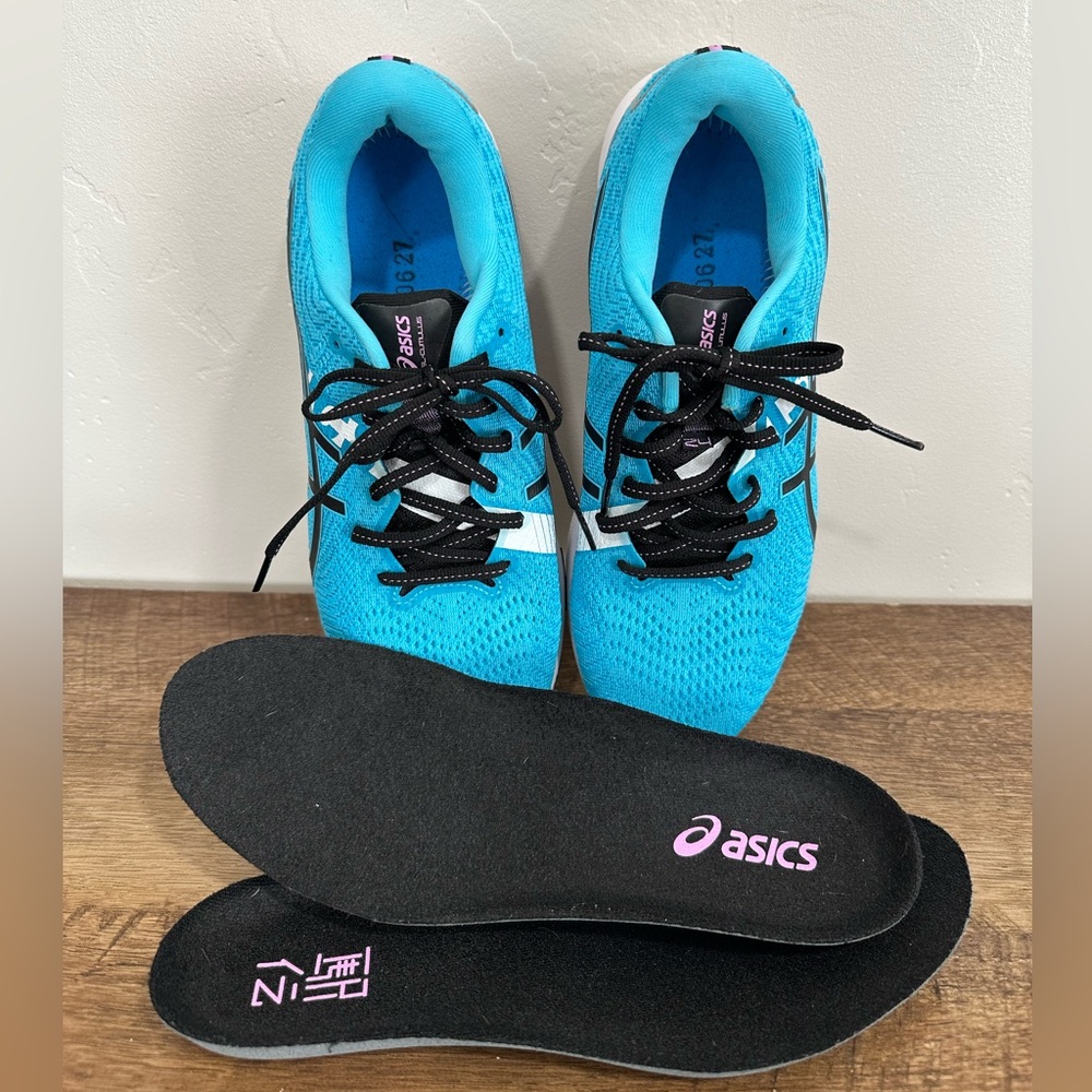 ASICS Women's Gel-Cumulus 24 EKIDEN Running Shoes. Sz 7.5.Aquarium/Black - Picture 10 of 12